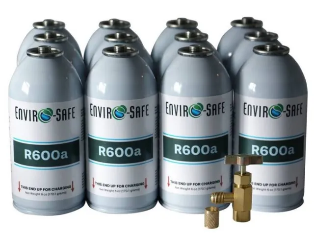 Enviro-Safe R600a (12) 6 oz. Cans with Top Tap & Cap Kit