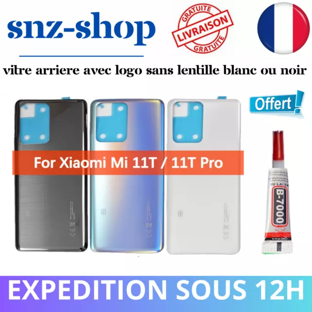 Vitre Arriere Avec Logo Pour Xiaomi MI 11T/11T PRO 5G Cache Batterie Adhesif