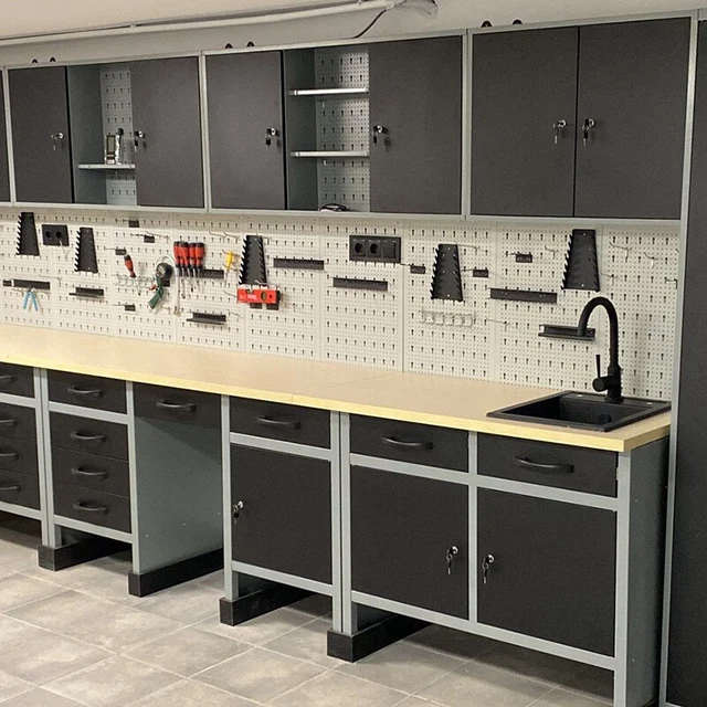 METAL GARAGE Workbench Tool Storage Lockable Tool Box