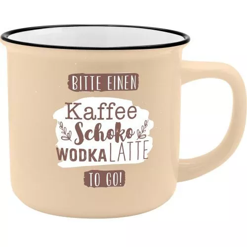 Sheepworld Lieblingsbecher für dich Becher Tasse Kaffee Porzellan Emaille-Optik