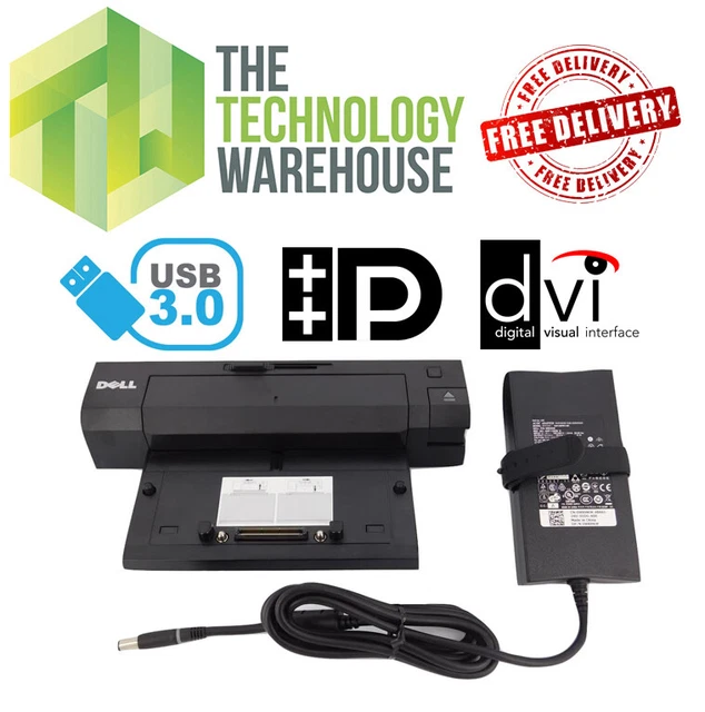 DELL DOCKING STATION & Power Supply PR02X USB 3.0 EPort Plus Port