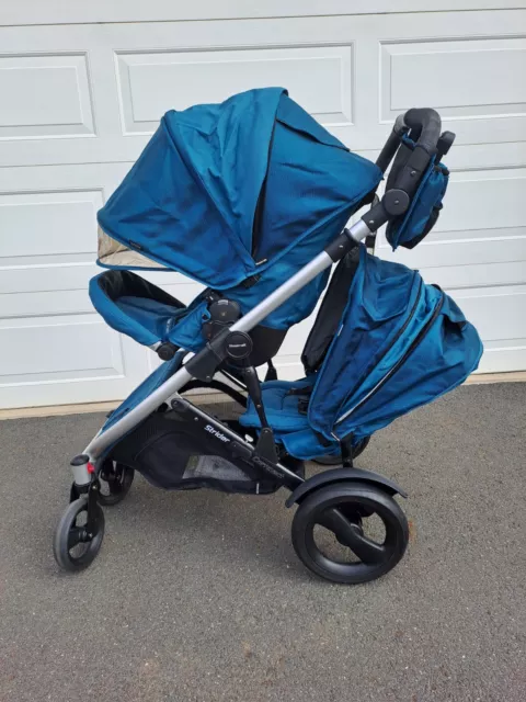 Britax Steelcraft Strider Compact Professionally Cleaned Double Twin Pram Stroll