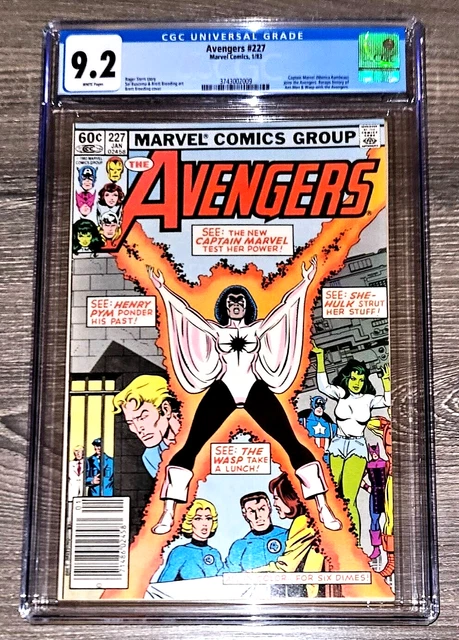 Avengers #227 "Monica Rambeau Joins The Avengers" (1983) Rare Newsstand Cgc 9.2