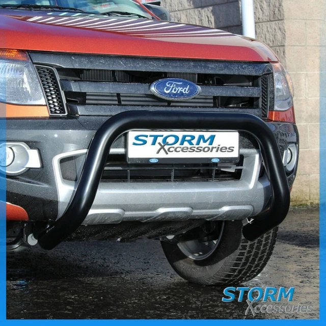 MACH BLACK ABAR, Bull Bar, Nudge Bar EU APPROVED 76mm For Ford Ranger T6 2016+ £384.00