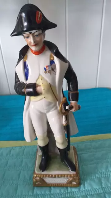 Scarce-Vintage,Hand Painted Capodimonte,Porcelain "Napoleon Bonaparte" Figurine