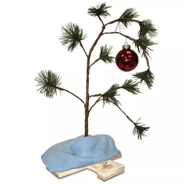 ProductWorks 24-Inch Peanuts Charlie Brown Musical Christmas Tree with Linus