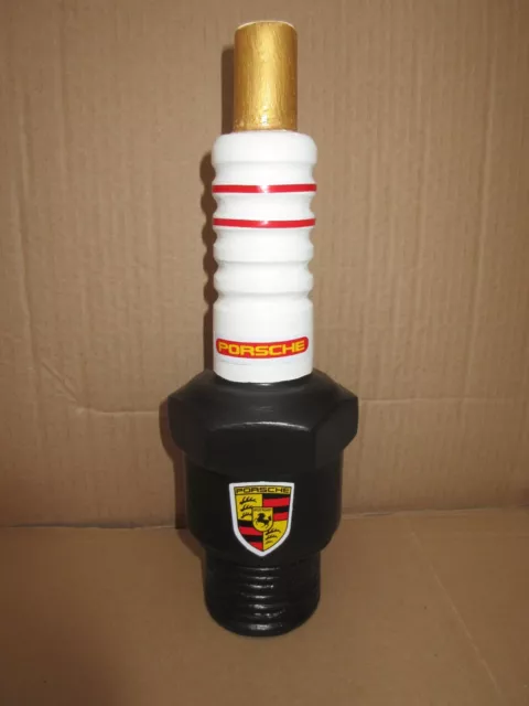 Porsche Zündkerze Deko Bosch  Aral Castrol Tankstelle Zapfsäule Texaco