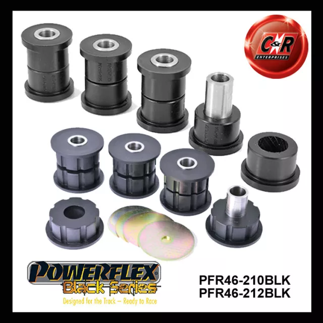 Powerflex Black RR Lowarm Moyeu + Subf Mnt Pour Skyline R33 + Gt-R & GTS