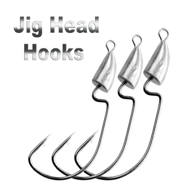 5 Pcs Jig Heads High Chemically Sharpened Hooks, Special Offer Fishing Tackle