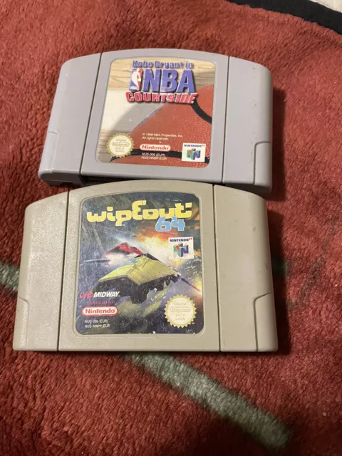 Lot De Deux Jeux Nintendo 64 Wipeout 64 Et NBA Courtside