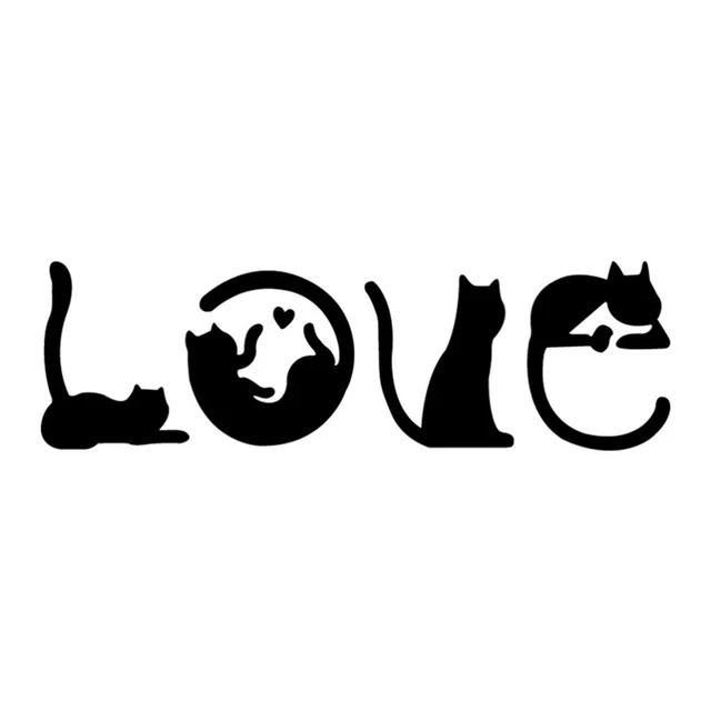 Cartoon Cat Switch Sticker Wall Decor Mural Stickers for Home Store Bedroom
