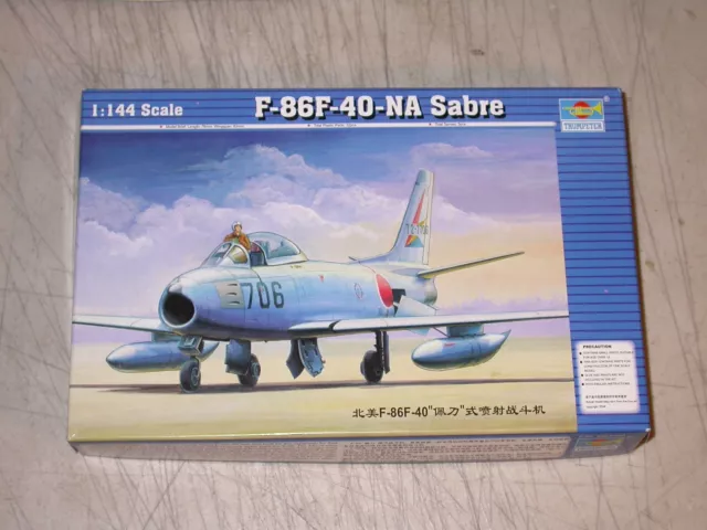 Trumpeter 1/144 Military Fighter Jet Aircraft Model Kit F-86F-40-NA Sabre