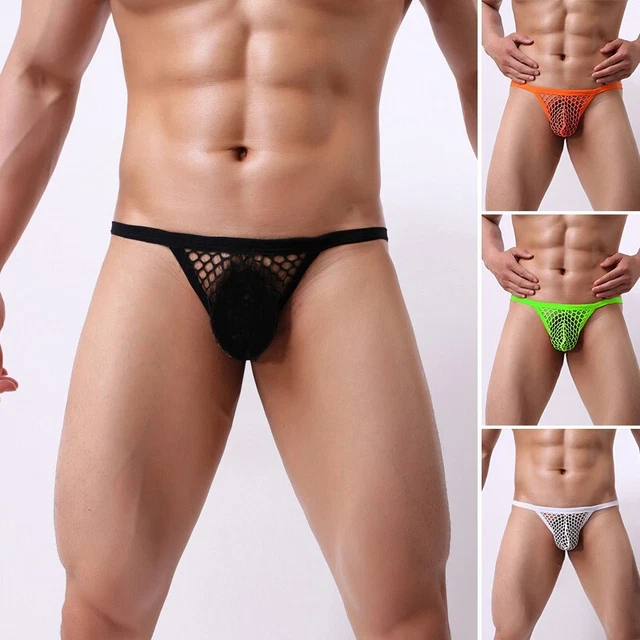 Slips Sous-vêtements Mince Poche bombée Respirant Taille basse Lingerie