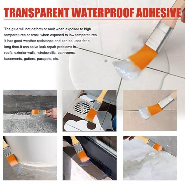 Transparent Waterproof Sealant, 2024 New Invisible Anti-Leakage Agen, D4W1 S4F1 2