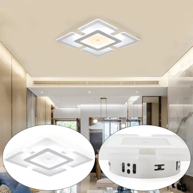 Modern Acrylic LED Ceiling Light Square Lamp Living Room Bedroom Light Fixture