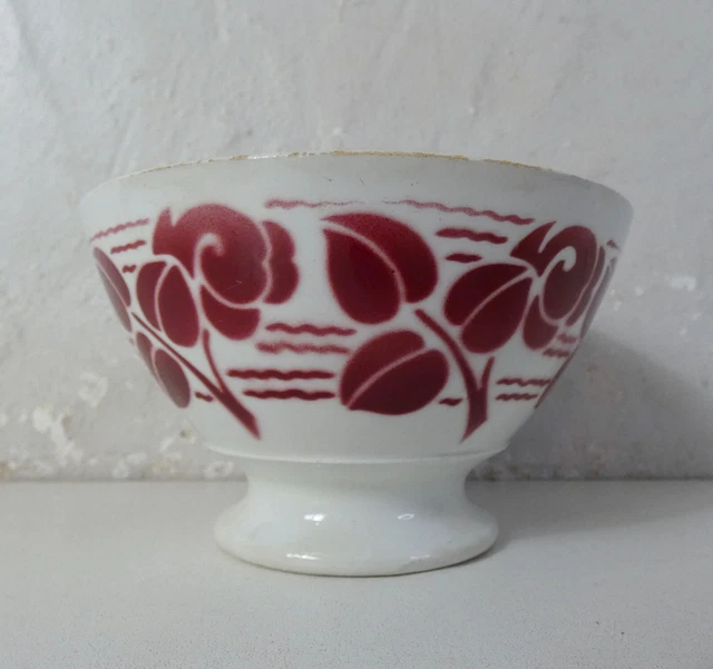 ancien petit bol en faience Lunéville H7D12 TBE
