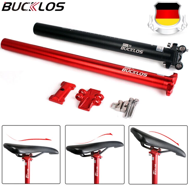 MTB Fahrrad Sattelstütze 27,2/31,6mm Aluminium 400mm Road BMX Sattelstütze Rohr