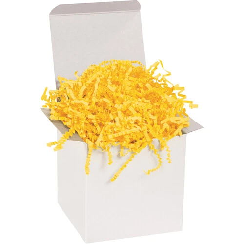CleanItSupply Crinkle Paper Strips, 10 lb, Yellow, 1/Case (CP10L)