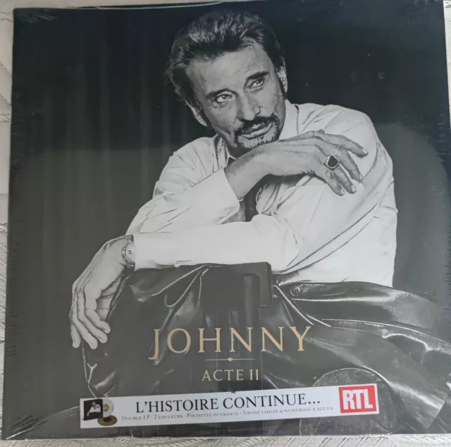 JOHNNY ACTE II - Double vinyle couleur numéroté – Store Johnny Hallyday