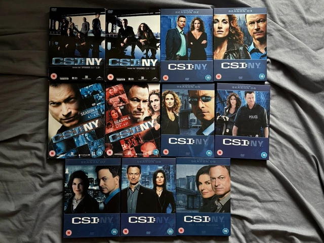 CSI NEW YORK Complete Seasons 1-9 DVD Box Sets NY Crime Drama Uk CSI NEW YORK Complete Seasons 1-9 DVD Box Sets NY Crime Drama Uk