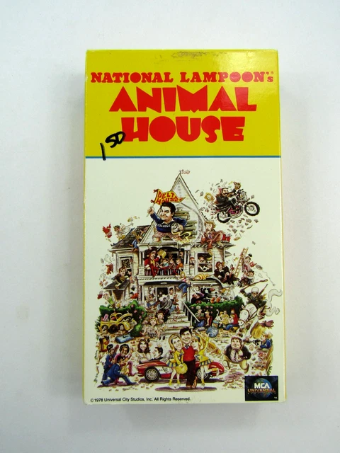 NATIONAL LAMPOONS ANIMAL House VHS MCA Universal 1978 John Belushi Cult