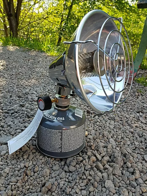 Outdoor Heizstrahler Heizung mit Kartusche Gasheizer Heizer Butan Camping