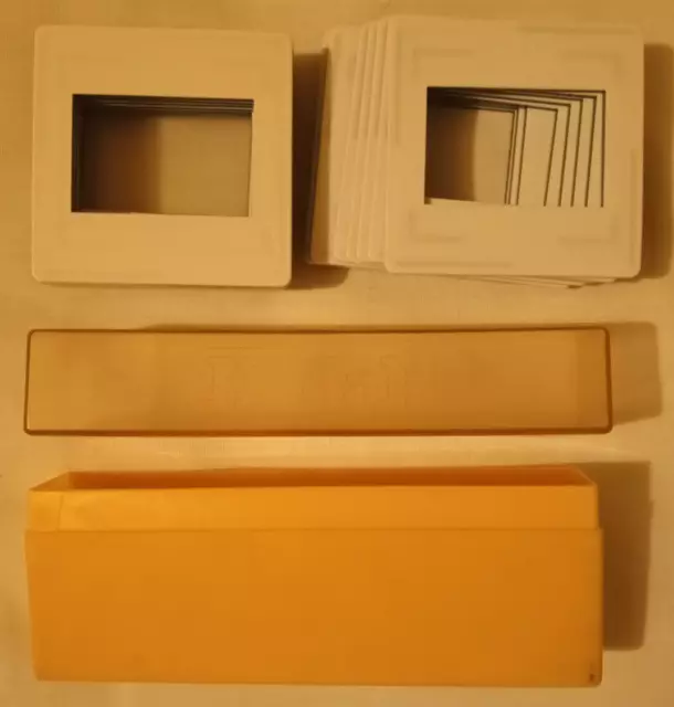 Soportes deslizantes sin vidrio Gepe en los años 70 caja de almacenamiento Kodak