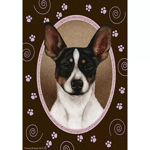 Paws Garden Flag - Tri Rat Terrier 173241