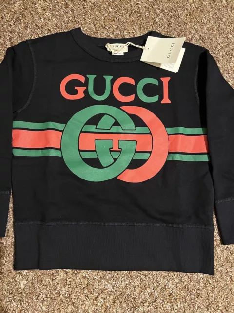 Maglione Gucci Bambini Nero Taglia 6 Anni