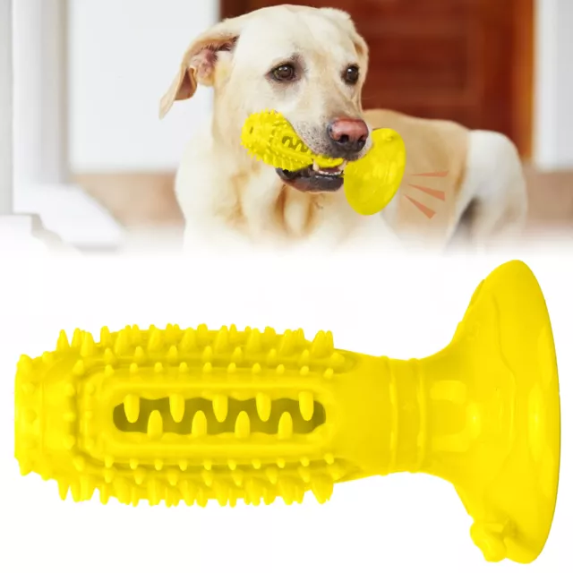 Cepillo de dientes de goma de juguete de perro resistente a mordeduras juguete interesante con sonido