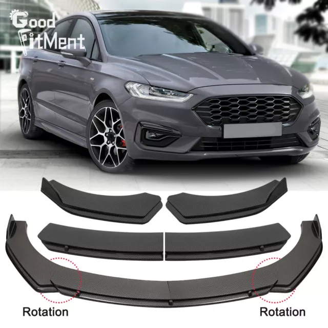 Frontstoßstangen Frontlippe Spoiler Kohlefaser Schwarz Für Ford Mondeo MK3 ST220