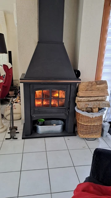 Poêl à bois étanch 7.3kw noir gaby - FR9016110B - supra