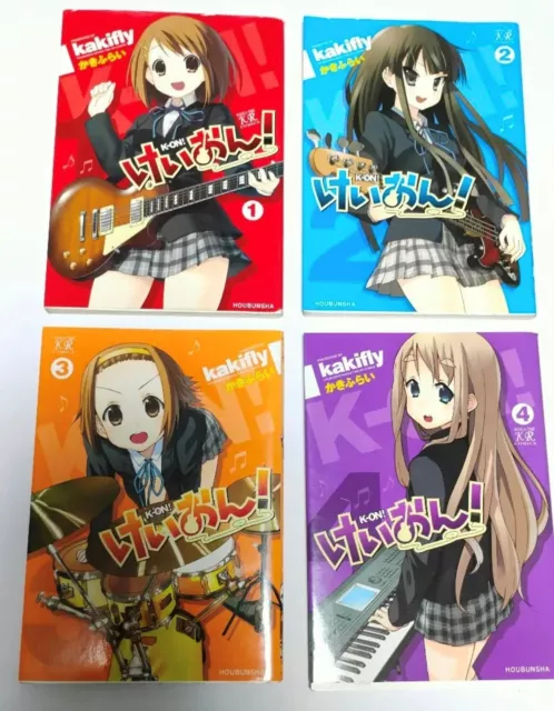 K-ON! VOL.1-4 Complete set Comics Manga Anime Kakifly HOUBUNSHA