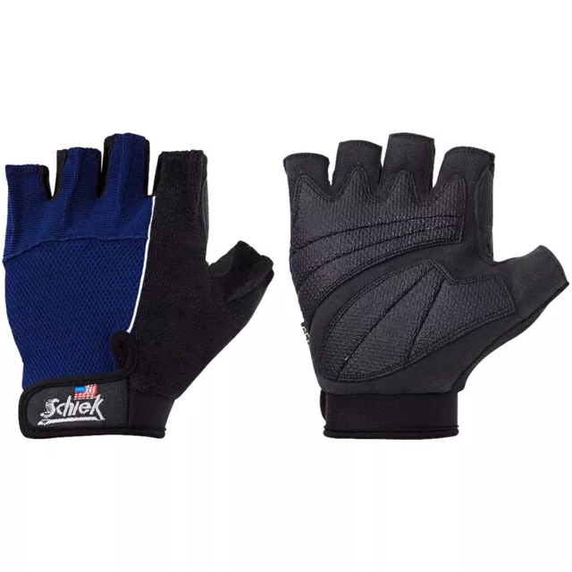 Schiek Sports Model 510 Cross Training Fitness Gloves - Black/Blue