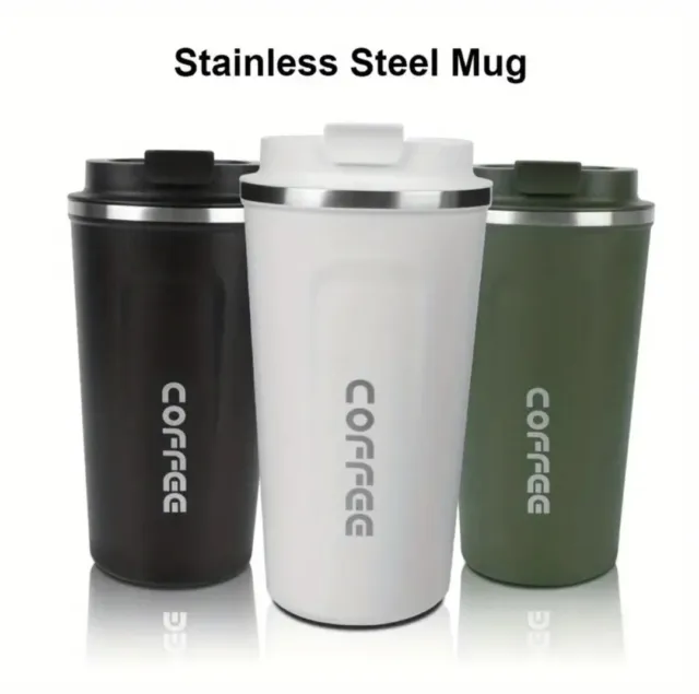 Coffee Cup Vacuum Sealed Steel Thermos Insulated  Travel Mug, Spill Proof 17oz