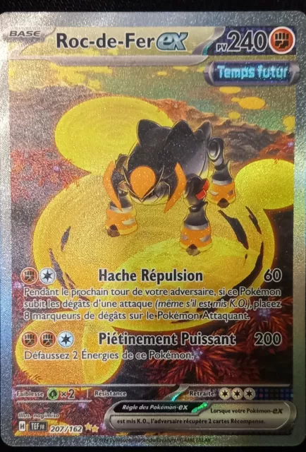 Carte Pokemon Roc De Fer EX  207/162 FRANCE  FR 28/03/24