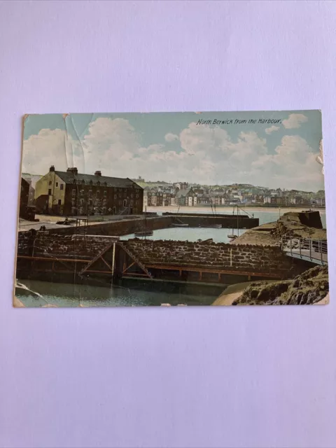 North Berwick from the Harbour Northumberland Postcard Hartmann Series 1909 (5)