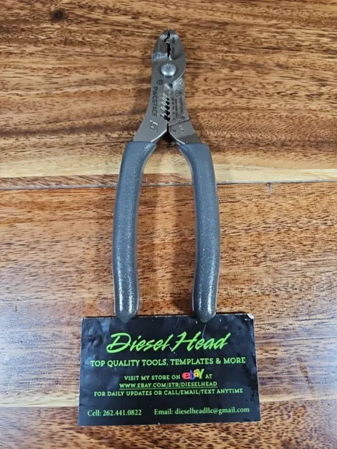 NEW Snap On PWCS7ACF DARK TITANIUM Grips Wire Cutter, Stripper & Crimper Pliers