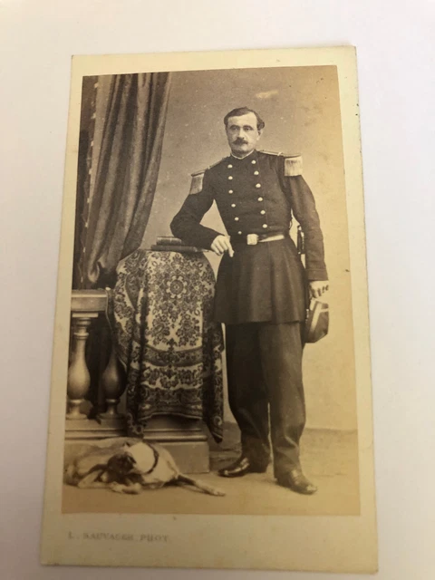 CDV Berthault à Angers – Militaire Officier Infanterie Second Empire – Réf A99