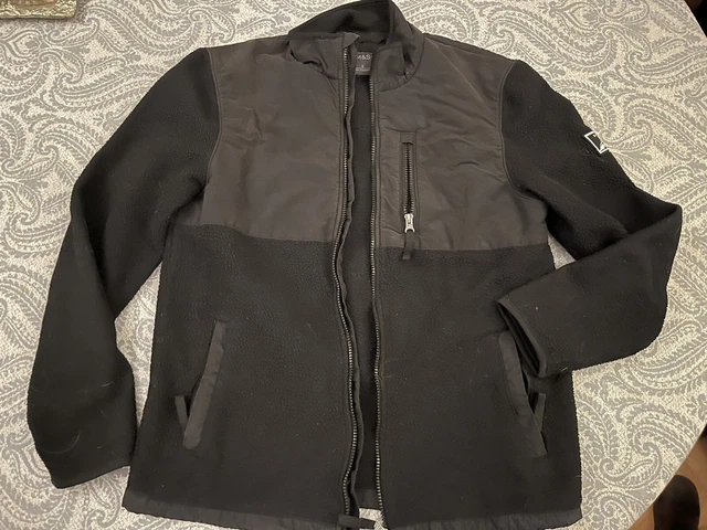 Men's Thick Fleece Jacket With Pockets Size S