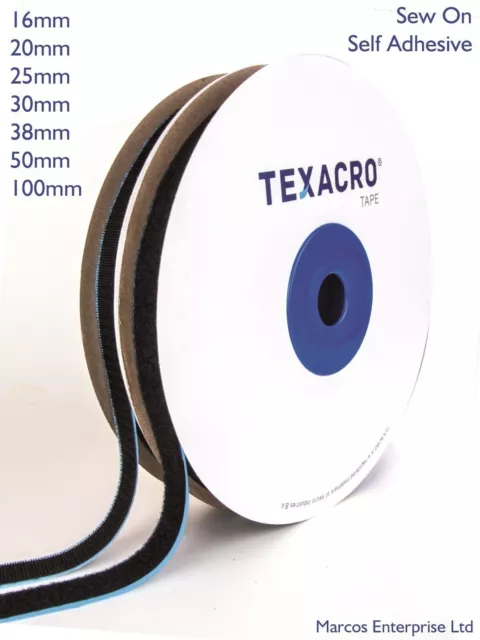 Quality TEXACRO® by VELCRO® HOOK & LOOP Sticky Back Tape Self Adhesive Sew On