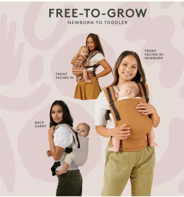 Baby Tula Ergonomic Free-to-Grow Baby Carrier-New Open Box Yellow Free Shipping