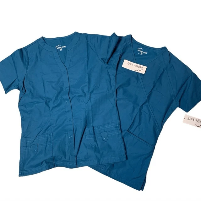New with Tags - Buttersoft Scrub Top and Jacket - Short Sleeves size Small - S