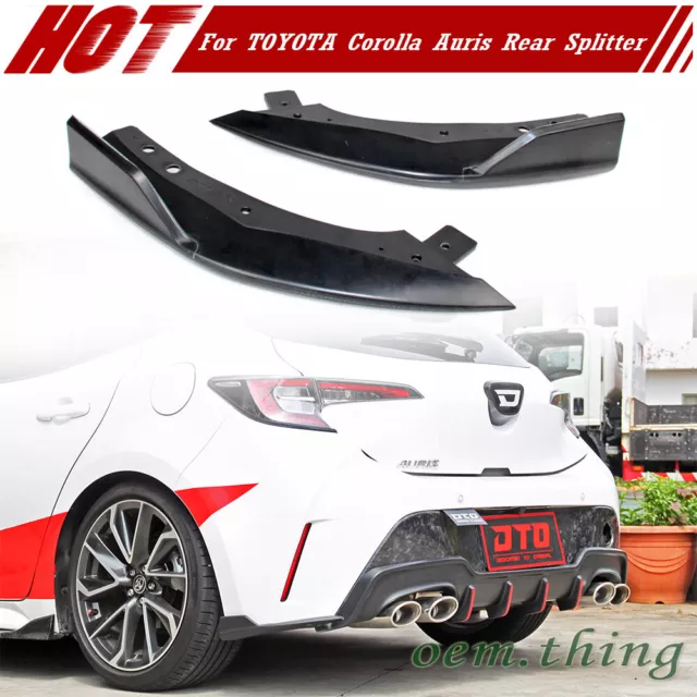 2022 Fit FOR TOYOTA Corolla Auris E210 5D Bumper Lip Splitter T Type Matt Black