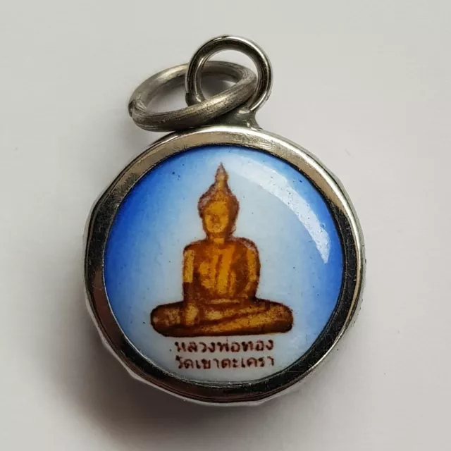 Sacred Thai Buddha Amulet Locket Pendant Luang Phor Thong
