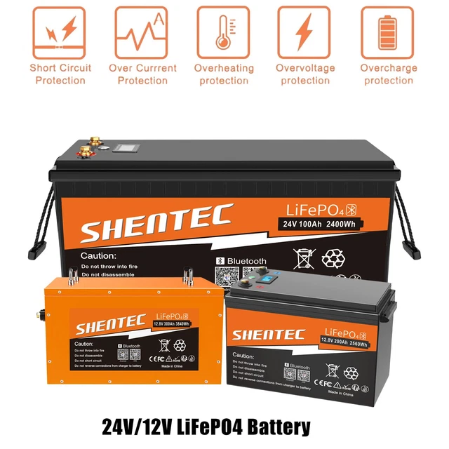 Batterie LiFePO4 12V 150Ah, Rechargeable Au Lithium Fer Phosphate, Neuve, Générique