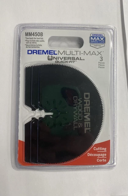 Dremel MM450B Multi-Max 3" Wood & Drywall Blades Pack of 3