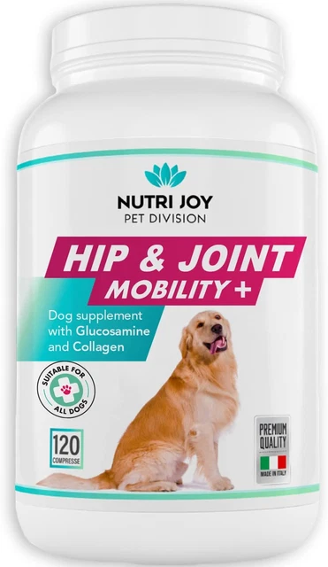 Integratori per Cani Articolazioni [ 120 COMPRESSE ] Fornitura 3/6 Mesi | Made i