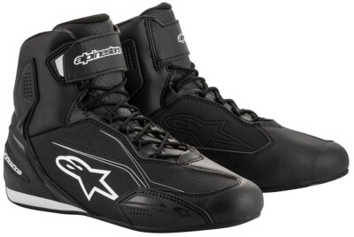 7,5 Chaussures de Moto Été Court Noir-Noir Alpinestars Alpinestars Faster-3 Gr 
