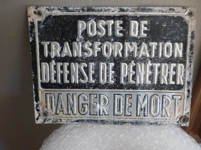 Panneau propriété privée - défense d'entrer danger de mort